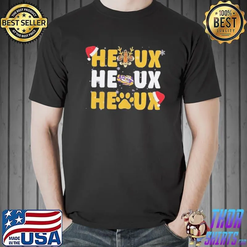 Premium lSU Tigers Heaux Heaux Heaux Christmas shirt
