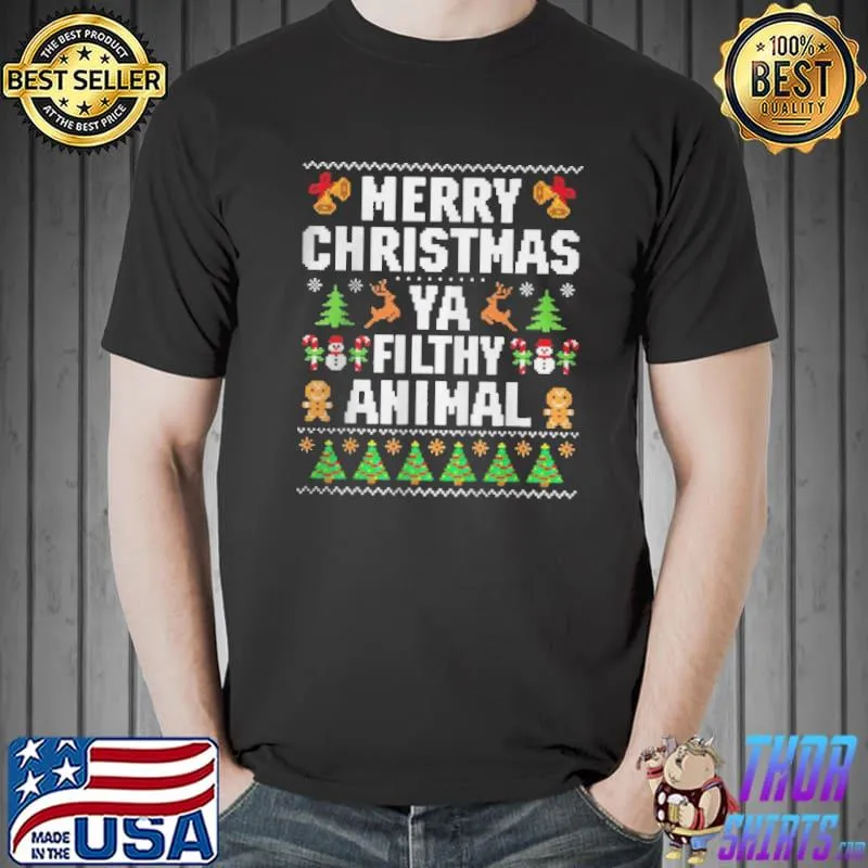 Premium Merry christmas animal filthy ya ugly style matching Unisex