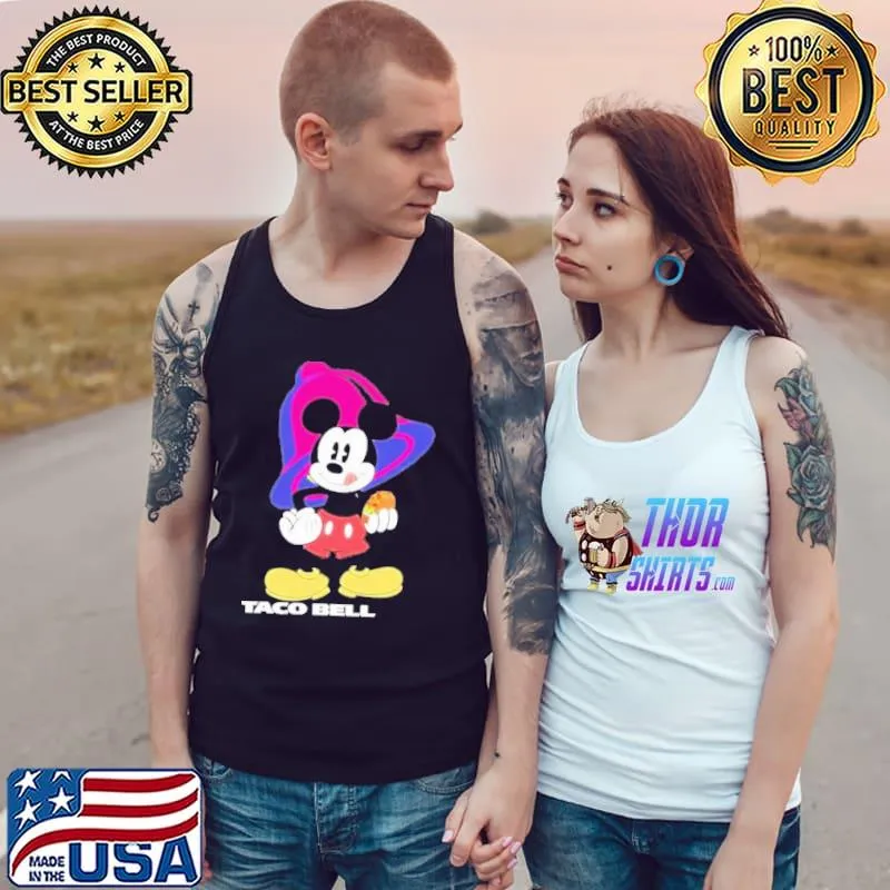 Premium Mickey Mouse Taco Bell Logo Shirt Tank Top