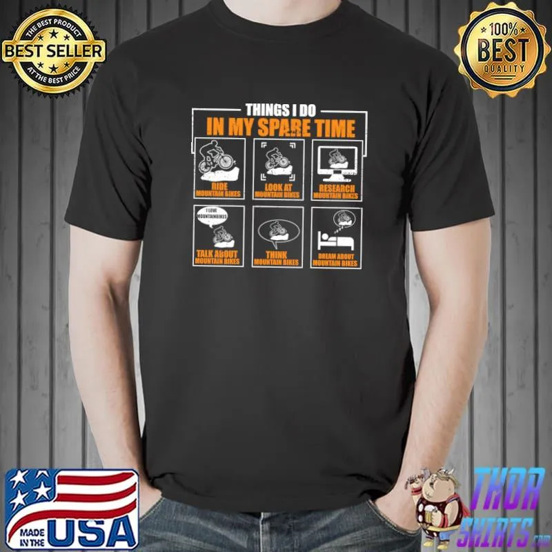 Premium Mountain Bike Bicycle MTB Hobbyist Biker Road Bike Cyclist T- Unisex