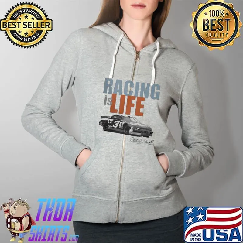 Premium Racing Is Life Signature Shirt Full Zip Hooded