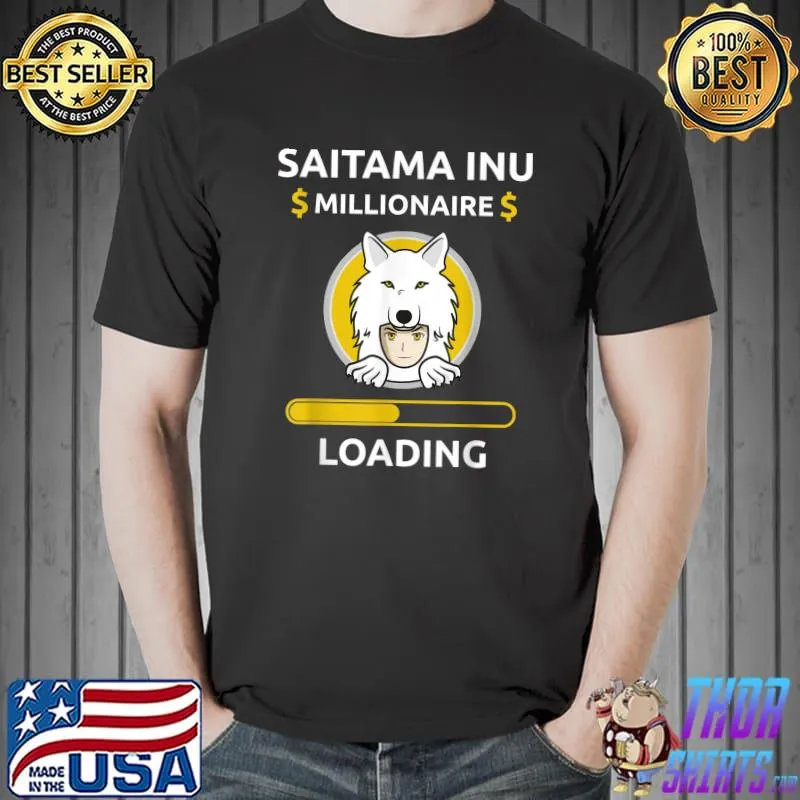 Premium saitama Inu Coin Crypto Millionaire Wallet Saitama Token T-Shirt Unisex
