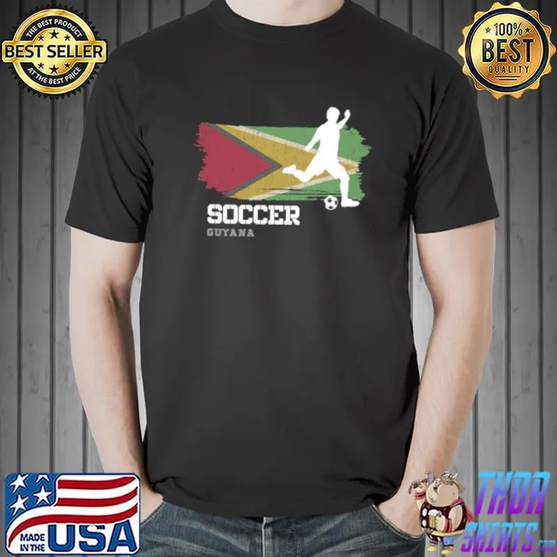 Premium Soccer Guyana Flag Football Team Soccer Player Shirt Unisex