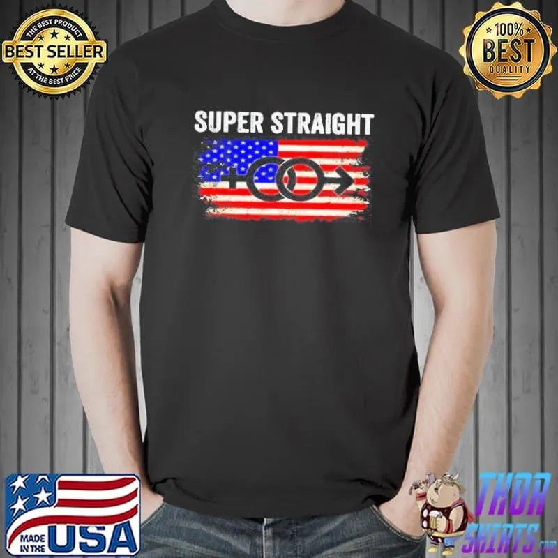 Premium Super Straight American flag shirt