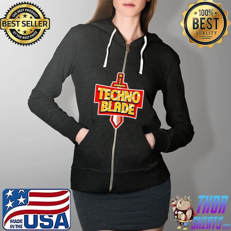 Premium Technoblade Sword Full Zip Hooded