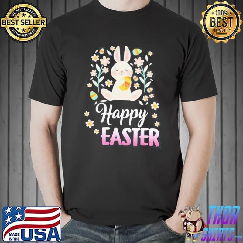 Premium Top Cute Rabbit Happy Easter 2021 Shirt