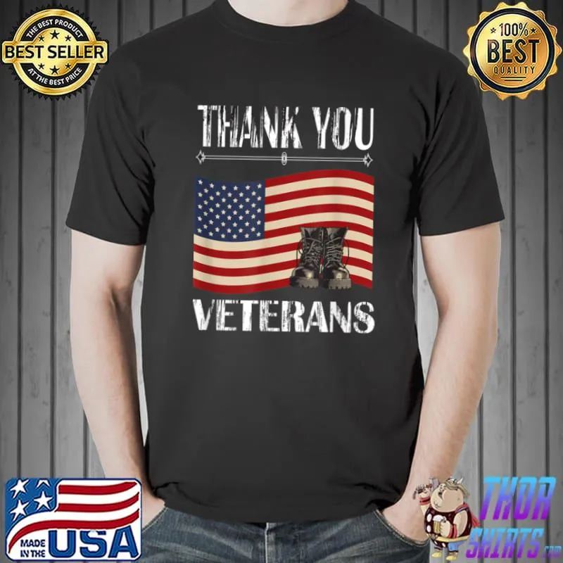 Premium USA Memorial Day Military Veterans Day 2021 We Thank you T Shirt Unisex