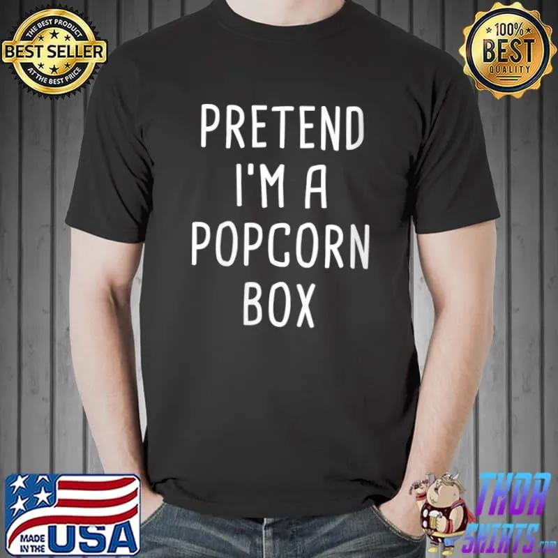 Pretend I'm A Popcorn Box Halloween Costume T-Shirt Unisex