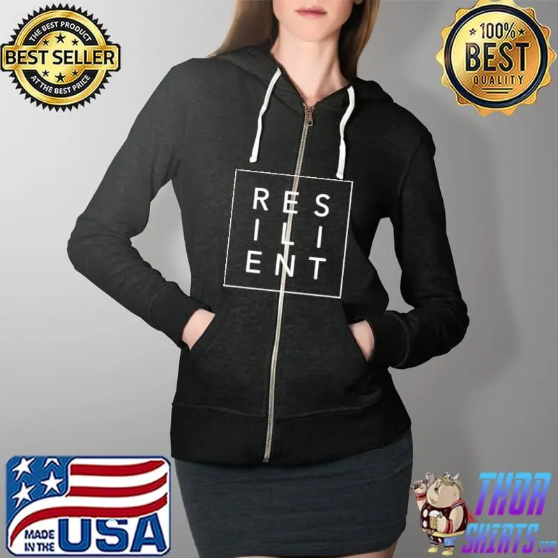 Resilient T-Shirt Full Zip Hooded