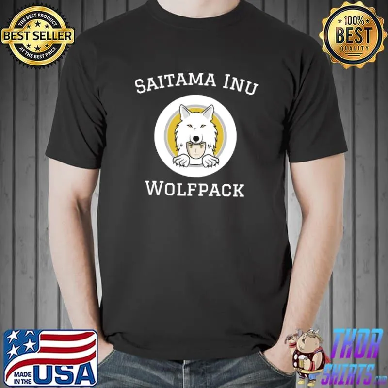 Saitama Inu Wolfpack Round Logo T-Shirt Unisex