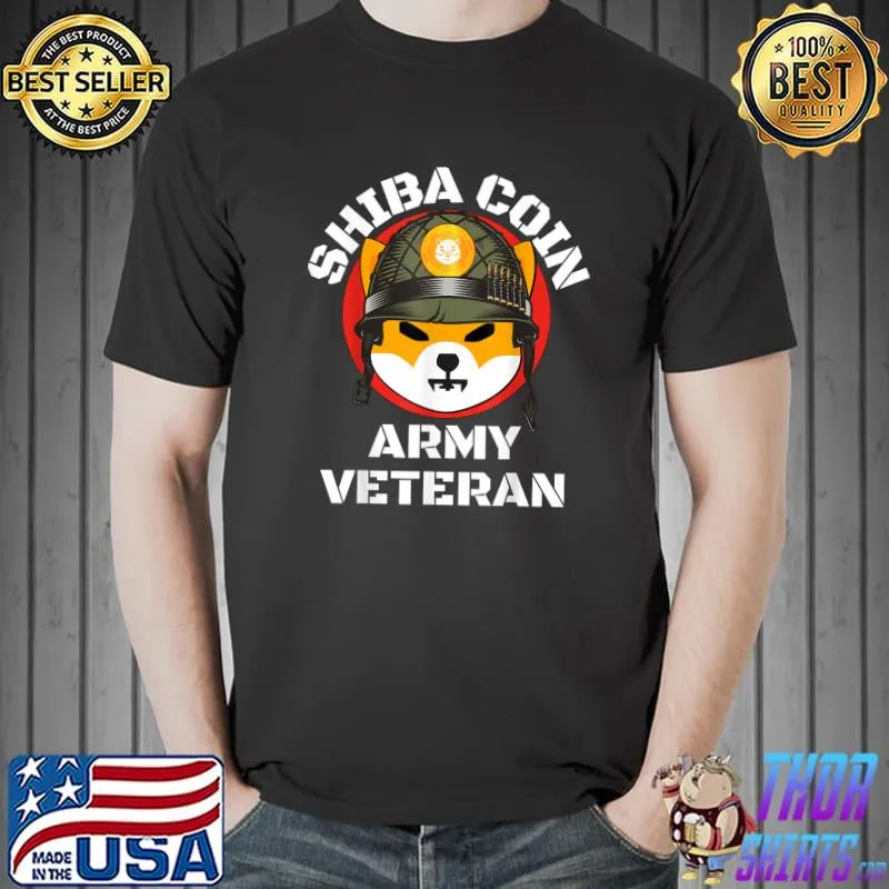 Shiba Inu Coin Army Crypto Veteran Meme $SHIB Hodler Adults T-Shirt Unisex