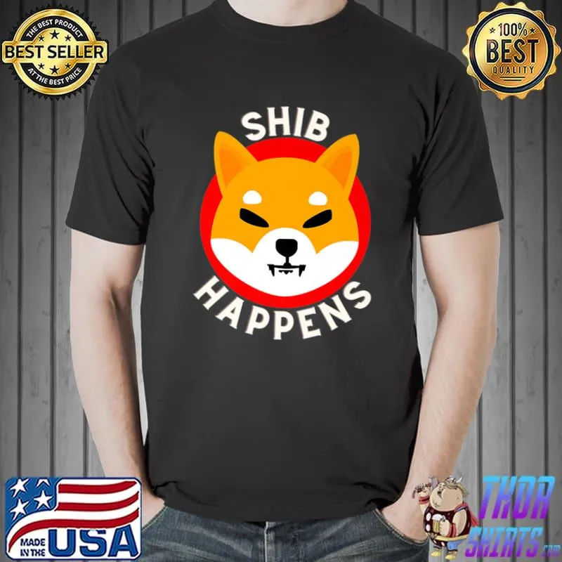 Shiba Inu Crypto Shib Happens Shib to the Moon Premium T-Shirt Unisex
