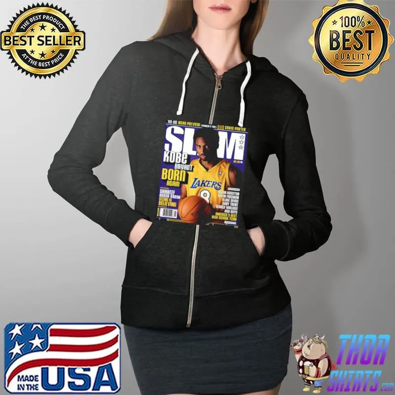 SLAM Kobe Bryant Born Again Los Angeles Lakers Shirt Full Zip Hooded