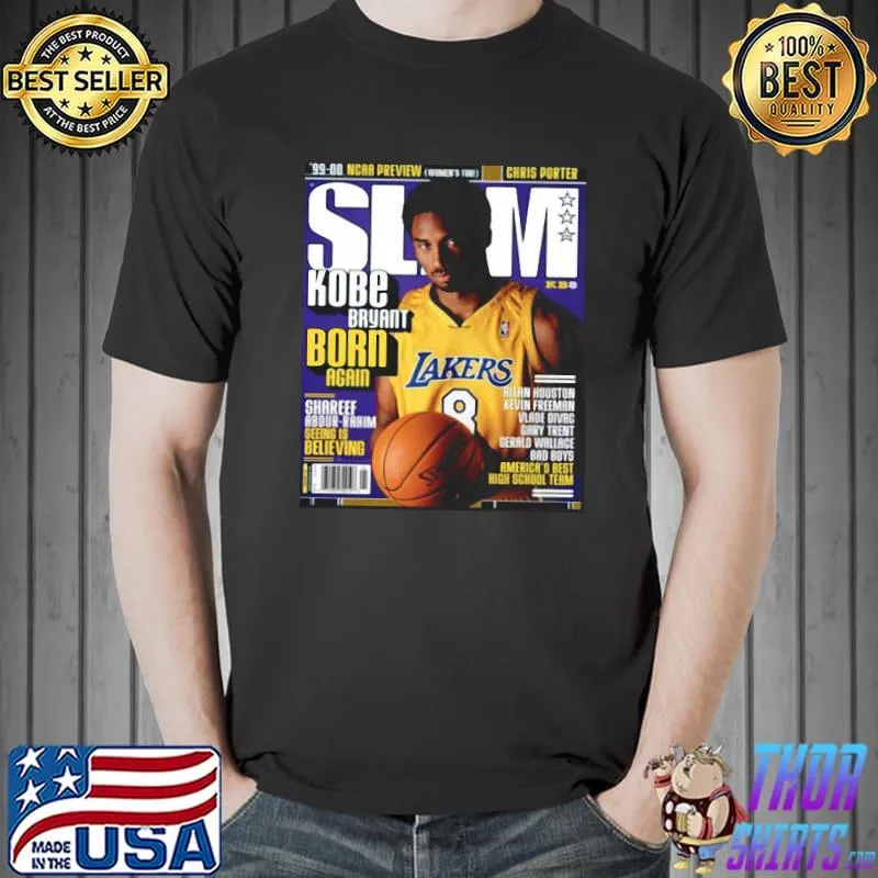 SLAM Kobe Bryant Born Again Los Angeles Lakers Shirt Unisex