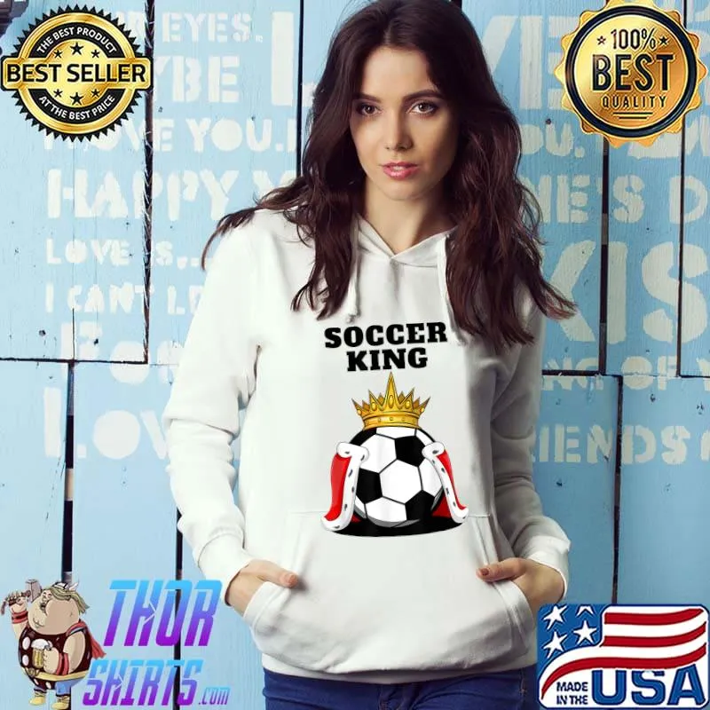 Soccer King Mens Soccer Player Shirt Boys Soccer T-Shirt