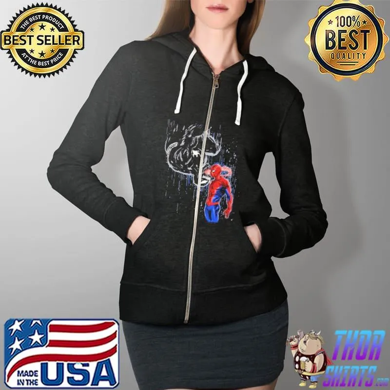 Spiderman Vemon In Rain Shirt Full Zip Hooded