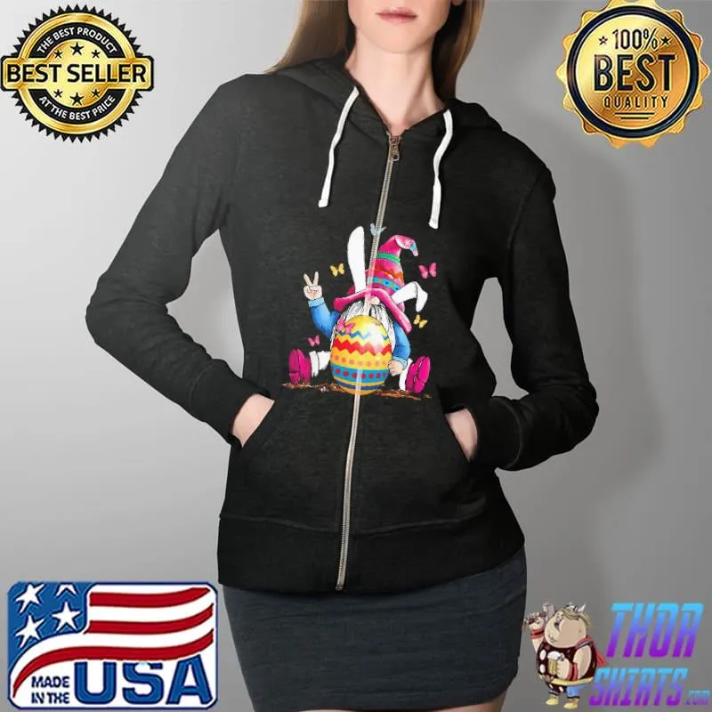 St. Patrick Gnome Hugs Easter Egg Shirts Full Zip Hooded