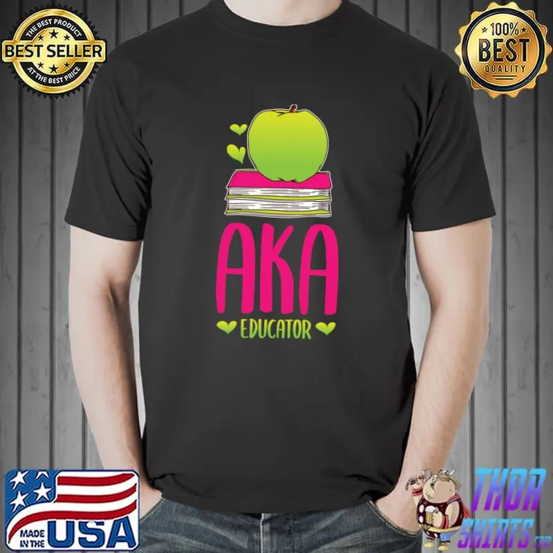 Teacher Green Apple AKA Educator School Students Study Learn T-Shirt Unisex
