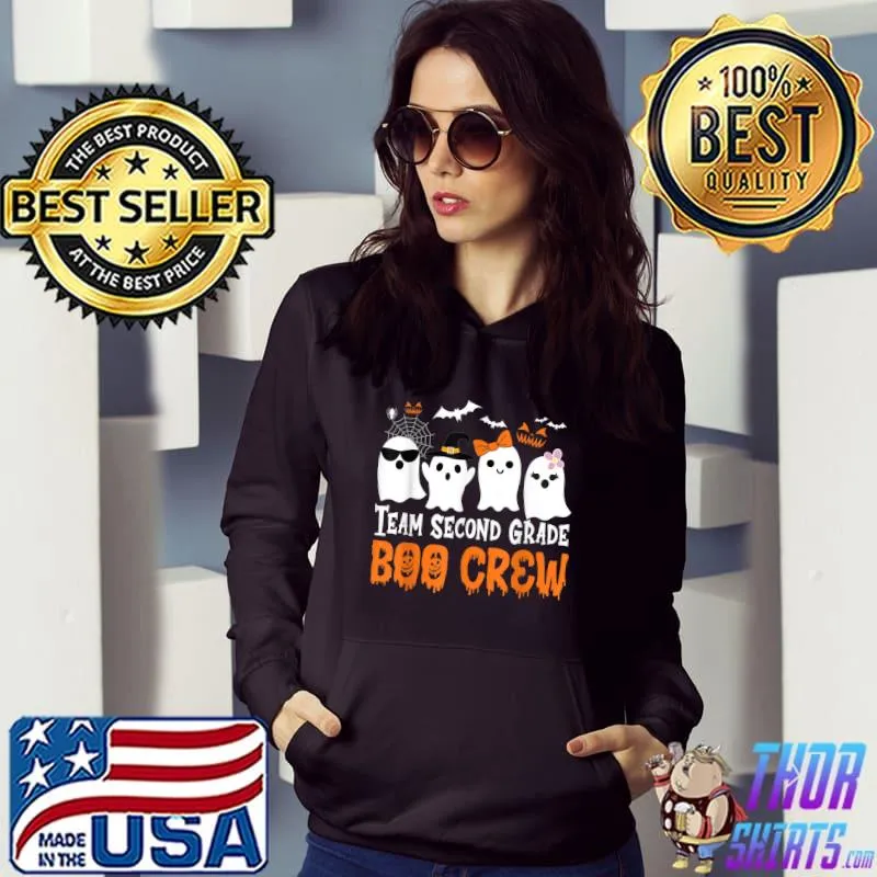 Team Second Grade Boo Crew Halloween Ghost T-Shirt