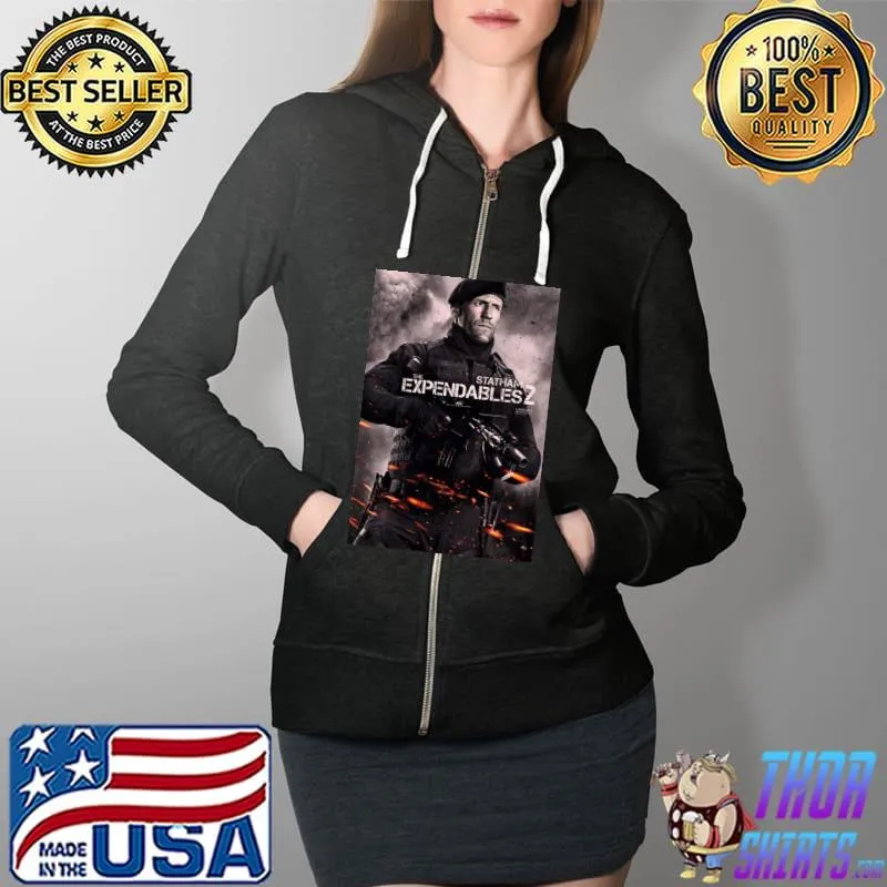 The Expendables 2 Statham Movie Poster Lionsgate Shirt Full Zip Hooded