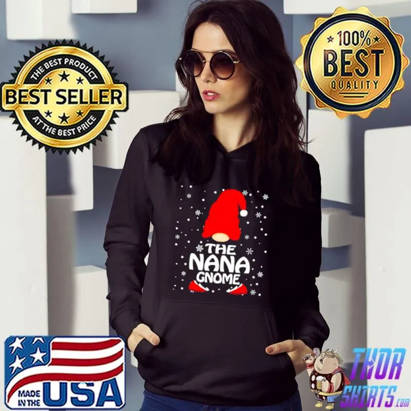 The Nana Gnome Christmas Family Matching Pajamas T Shirt