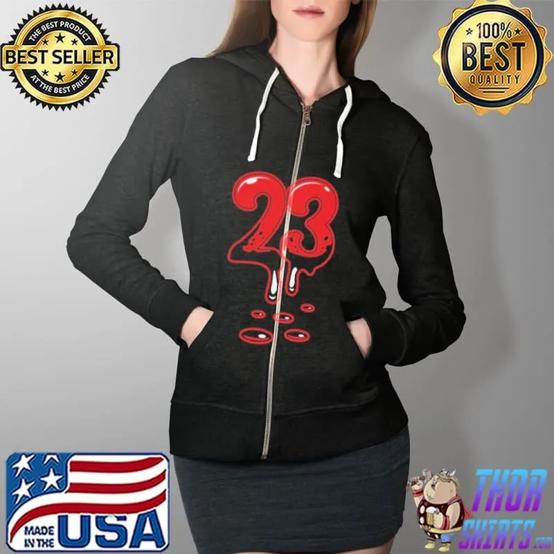 TNJS Nike Jordan 5 Raging Bull 23 Drip Matching Shirt Full Zip Hooded
