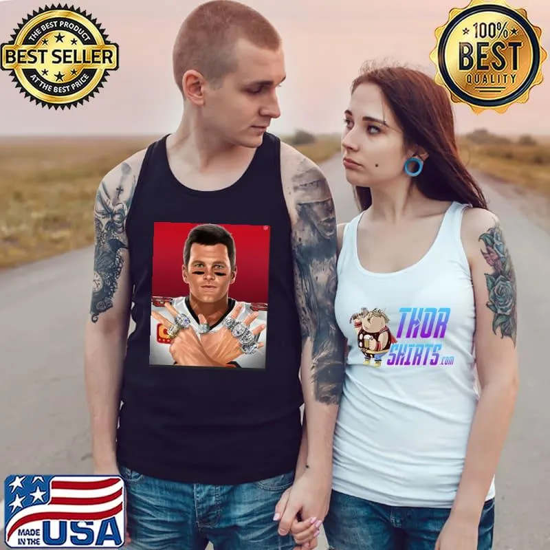 Tom Brady 7 rings Tank Top