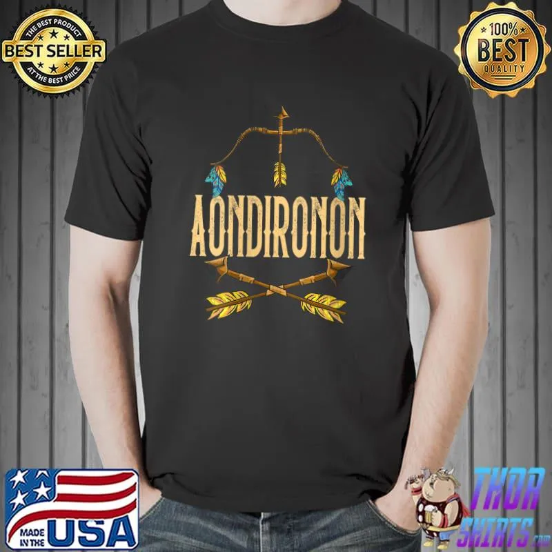 Top aondironon Heritage Native American Race Aondironon Tribe Re T-Shirt Unisex