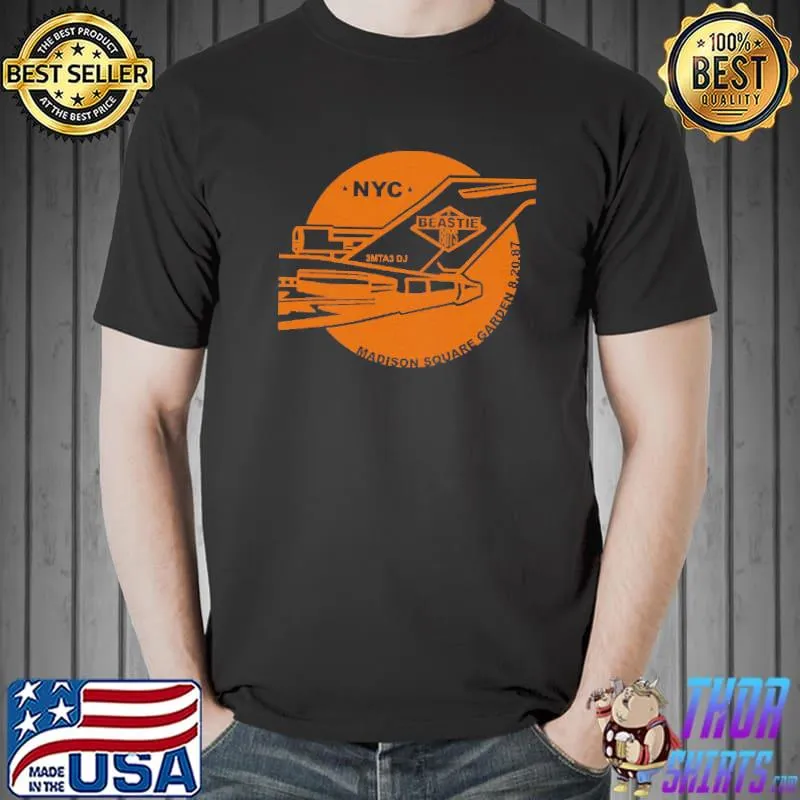 Top Beastie Boys Hip Hop NYC Madison Square Garden 8 20 87 Shirt Unisex