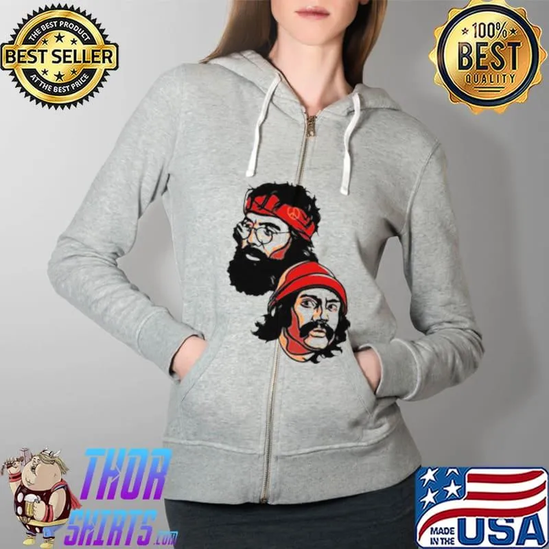 Top Cheech and Chong Full Zip Hooded