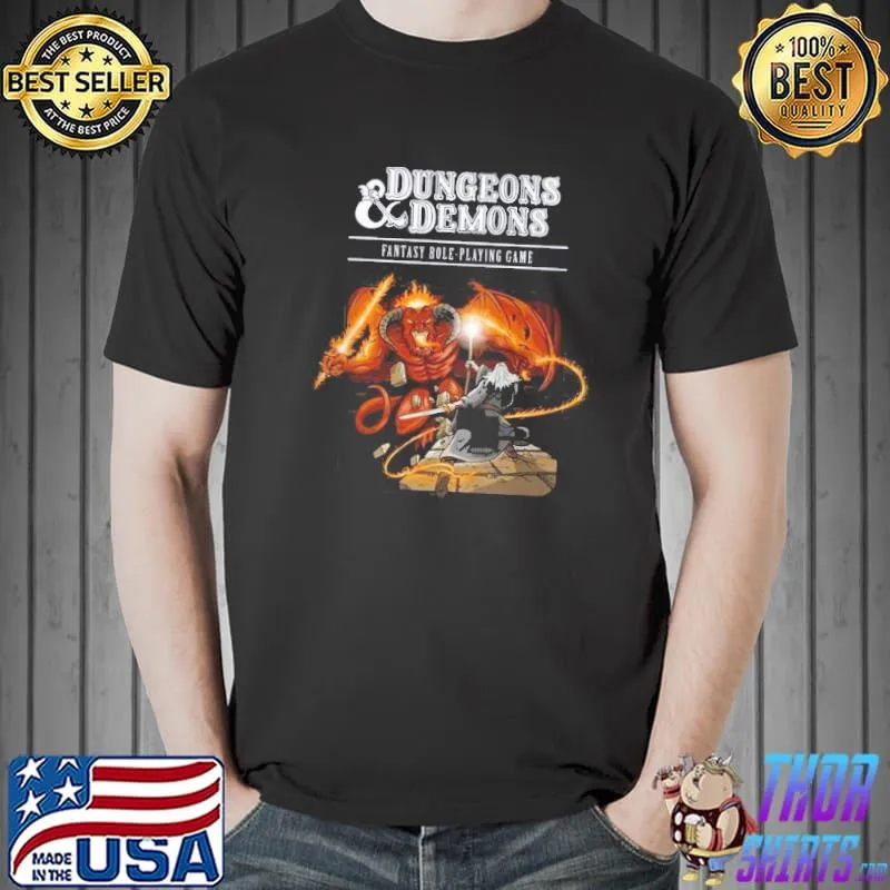 Top dungeons And Demon Fantasy Role Playing Game Shirt Unisex