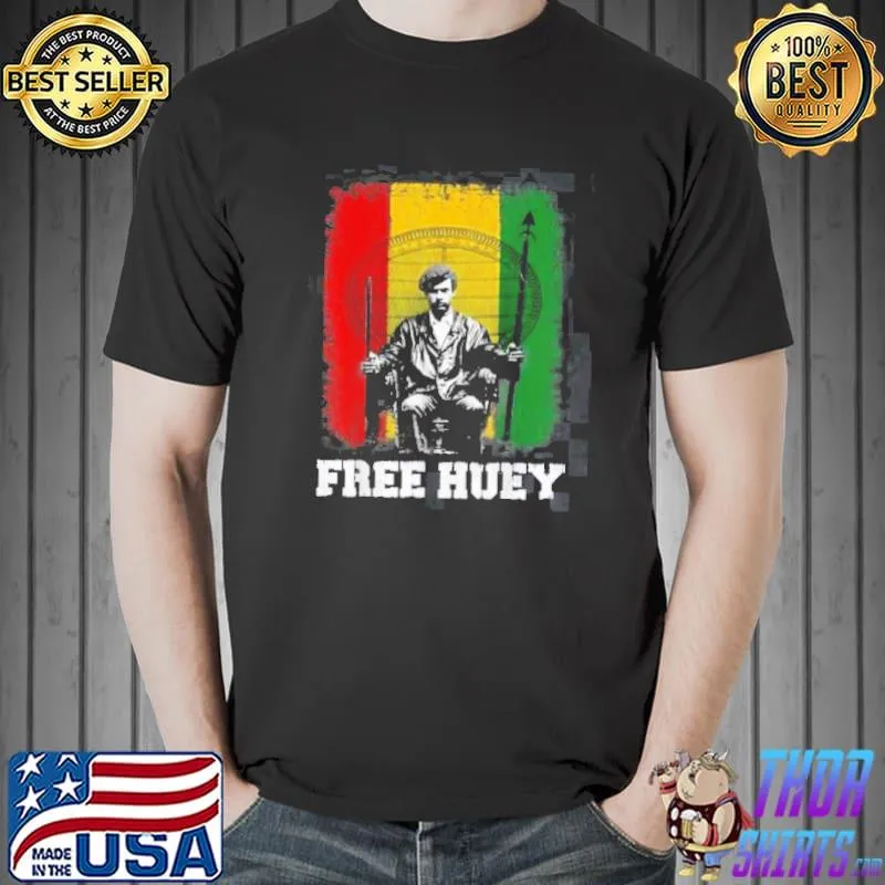 Top Free Huey Flag Shirt Unisex