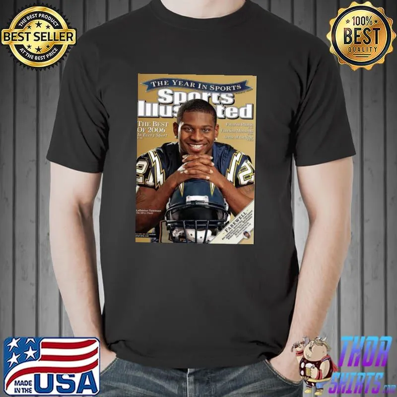Top good Cover Tee San Diego Chargers 2009 Ladainian Tomlinson Shirt Unisex