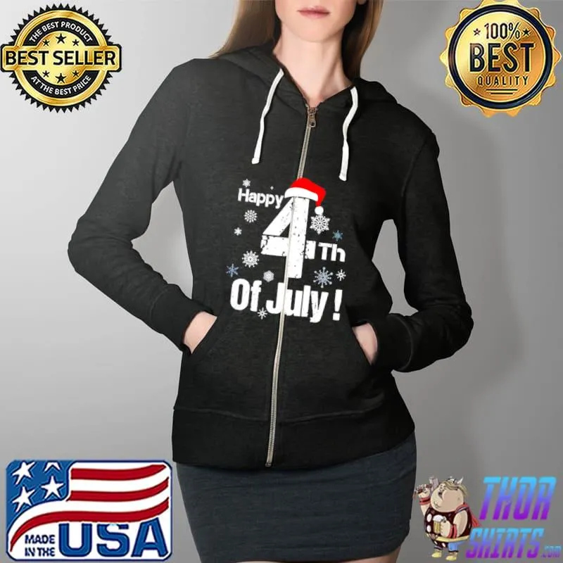 Top happy 4th of July Christmas Full Zip Hooded