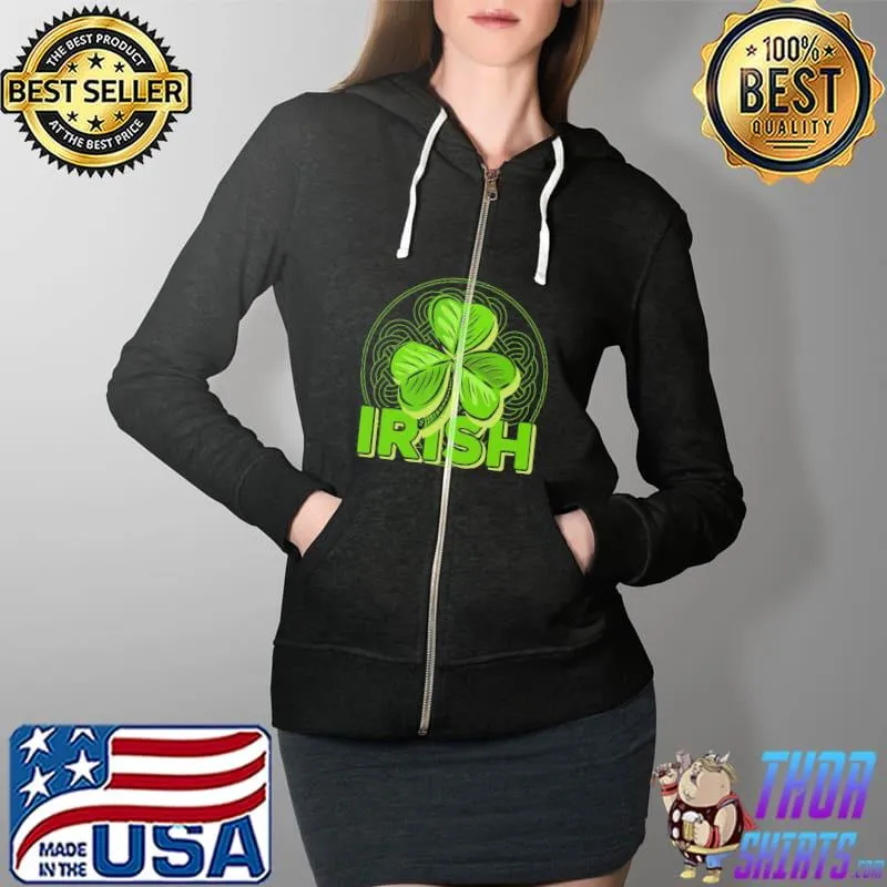 Top Irish Patric Shirt Full Zip Hooded