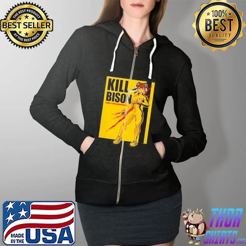 Top kill Bison Shirt Full Zip Hooded