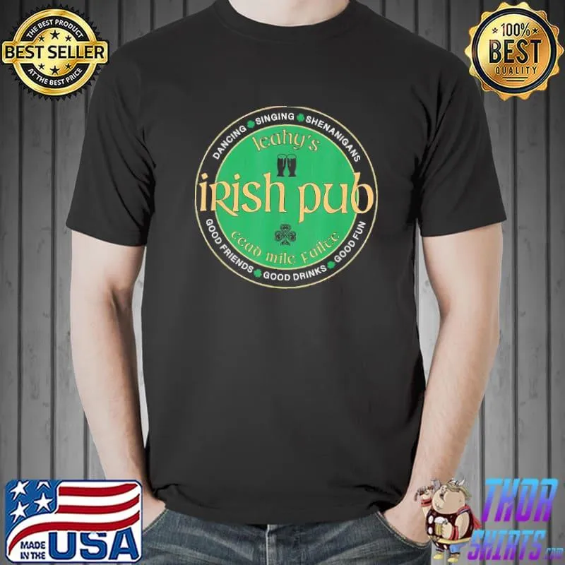 Top Leahy’s Irish Pub St. Patrick’s Day Party Shirt Unisex
