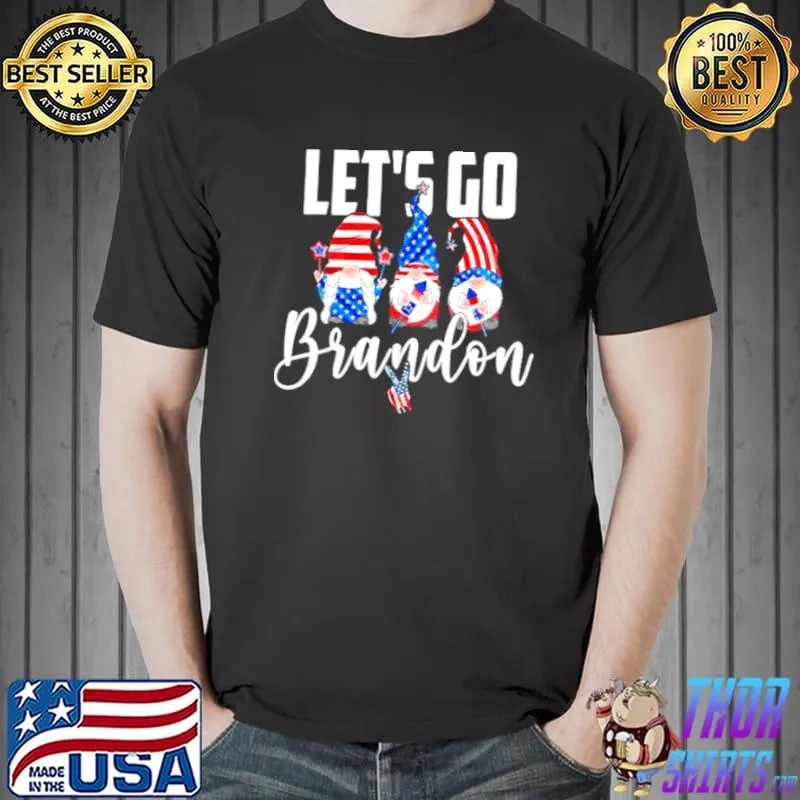 Top Let’s Go Brandon Christmas Gnome FJB Shirt Unisex