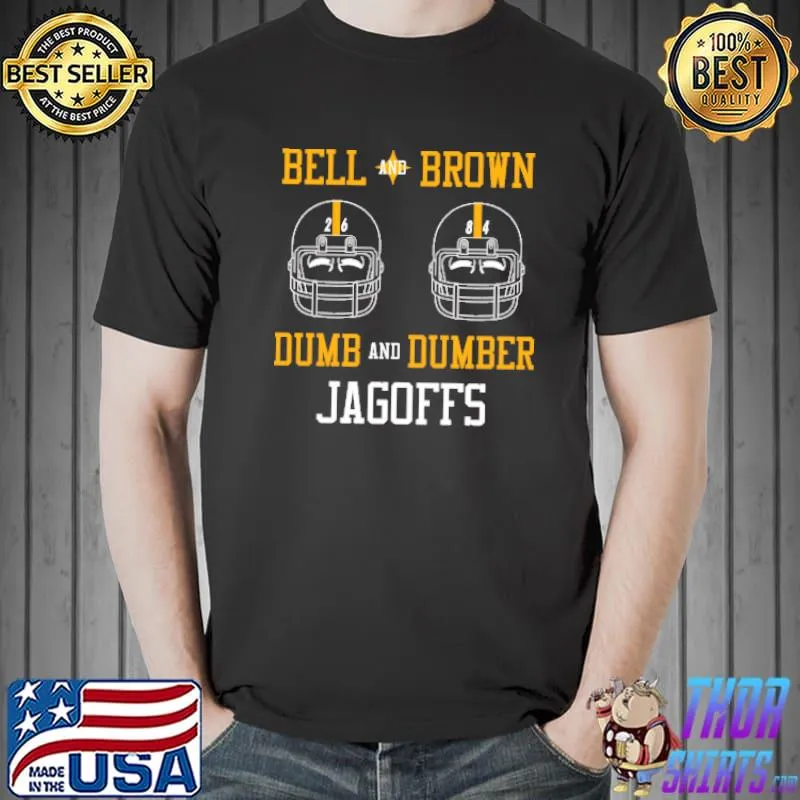 Top Le'veon Bell Antonio Brown Dumb And Dumber Jagoffs Pittsburgh Football Fan Shirt Unisex