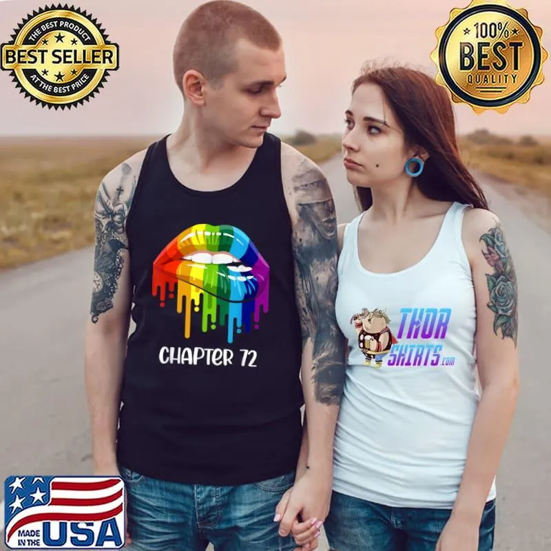 Top LGBT just married engaged Lesbian Mrs & Mrs est. 72 T Shirt Tank Top