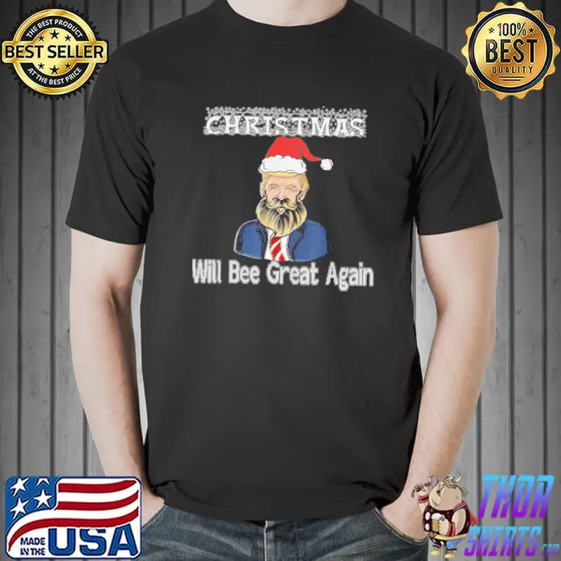 Top MAKE CHRISTMAS GREAT AGAIN Trump Santa 2024 T-Shirt Unisex