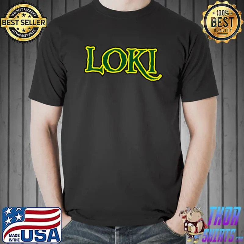 Top Marvel Loki The Ultimate Retro Logo Graphic T Shirt Unisex