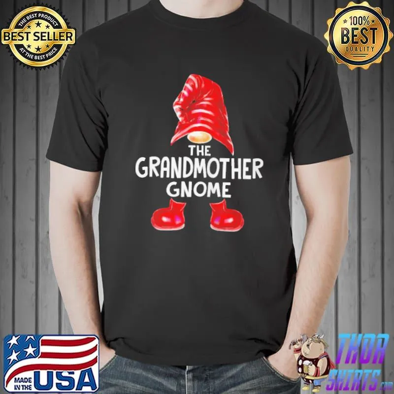 Top Matching family the grandmother gnome christmas group shirt