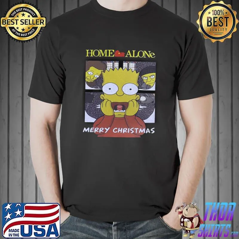 Top Merry Christmas Home Alone Bart The Simpsons Unisex Sweat Unisex