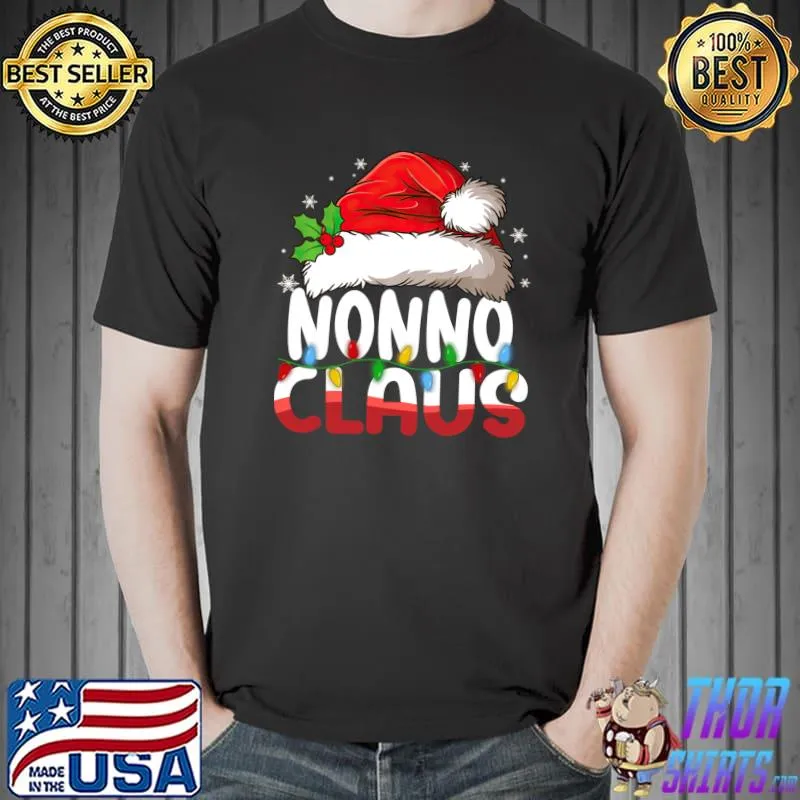 Top nonno Claus Matching Family Pajamas Funny Christmas T-Shirt Unisex