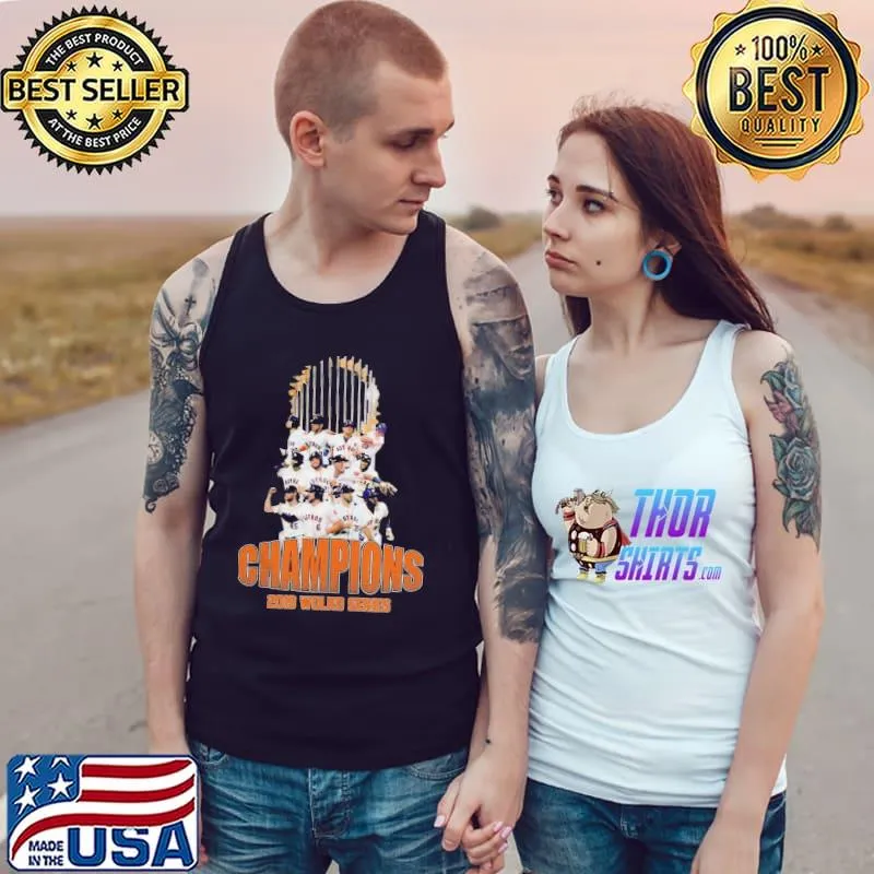 Top Official Astros Houston 2019 World Series Champions Flag Shirt Tank Top
