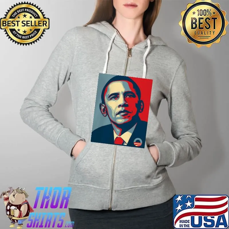 Top Original 2008 Obama Campaign OBEY Shirt Full Zip Hooded