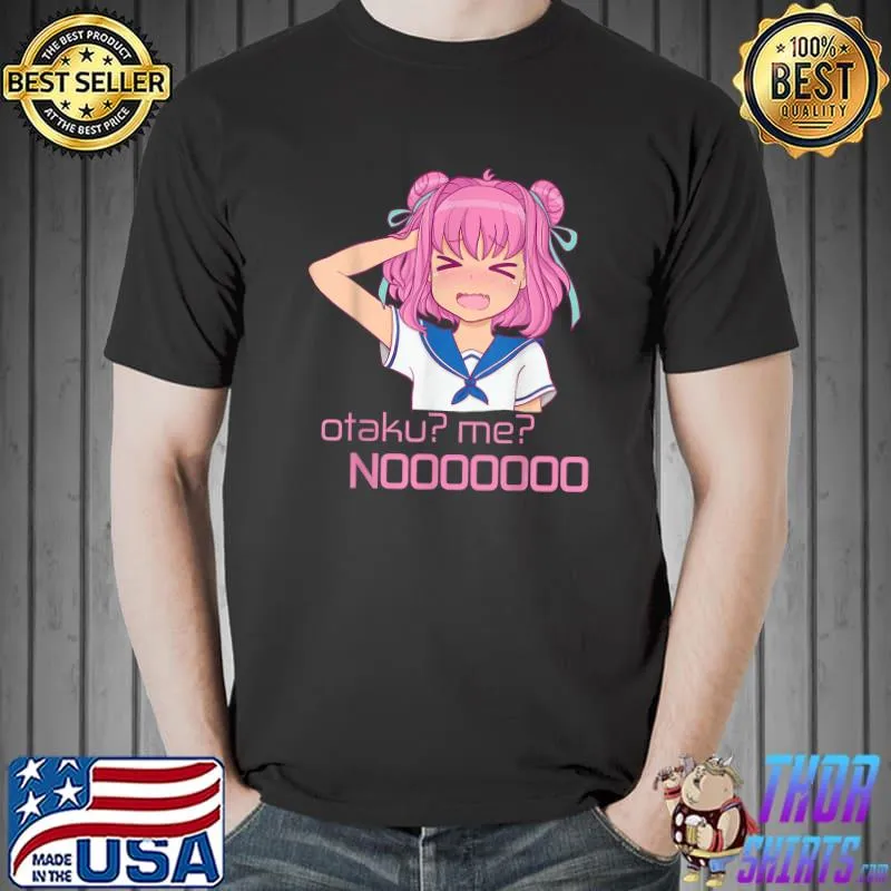 Top otaku me no Anime girl cute kawaii chibi Japanese Manga T-Shirt Unisex