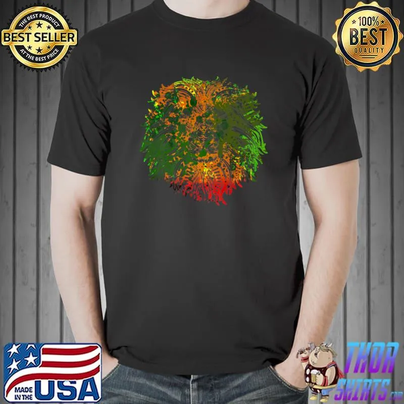 Top reggae Lion Of Judah Rasta Reggae Lion Rastafari Roots Premium T-Shirt Unisex