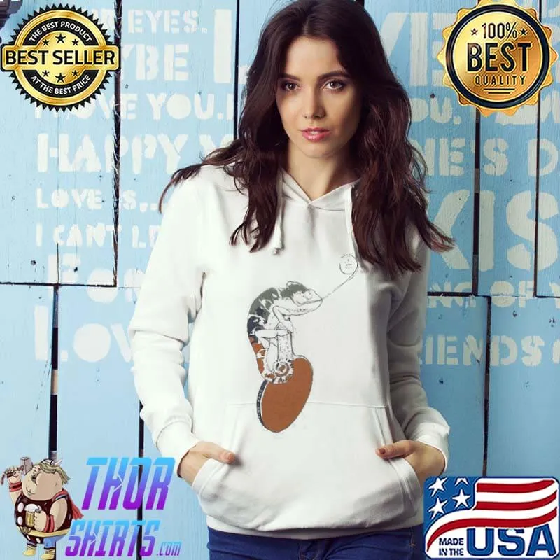 Top Soft Gallery Snow White Chameleon Salamander Vintage Shirt Hoodie